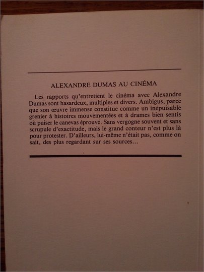 C.Grivel, G.Leblanc   L'Aventure-Cinema et Alexandre Dumas