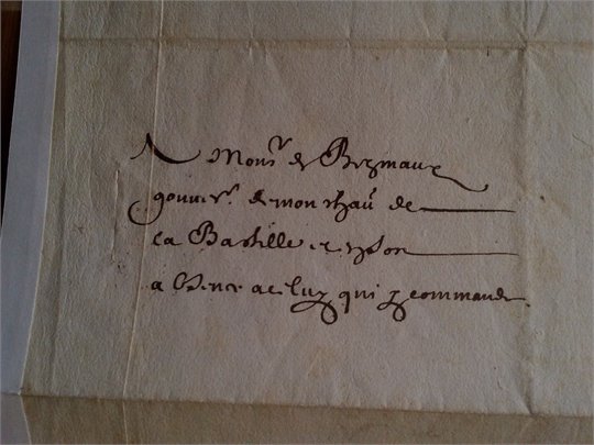 Louis XIV  PS a Bezmaux (lettre de cachet)