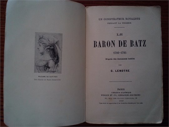 G.Lenotre   Baron de Batz