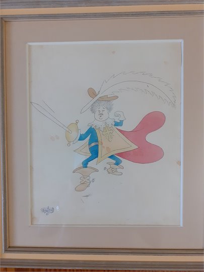 A.Dubout   Caricature de A.Dumas