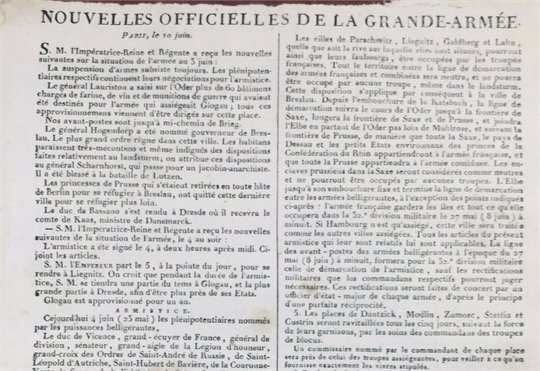 Grande Armée 1813 Armistice de Pleiswitz Russie