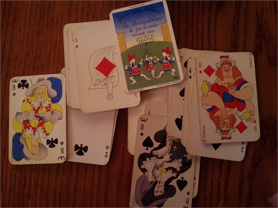 Dubout   Jeu de 54 cartes du Grand Philibert  Les Mousquetaires (vert)