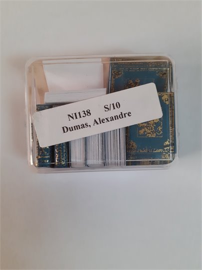 DOLLHOUSE MINIATURE 10 PC ALEXANDRE DUMAS BOOKS SET #NI138