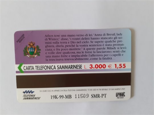 Carta telefonica Sammarinese (Italia)