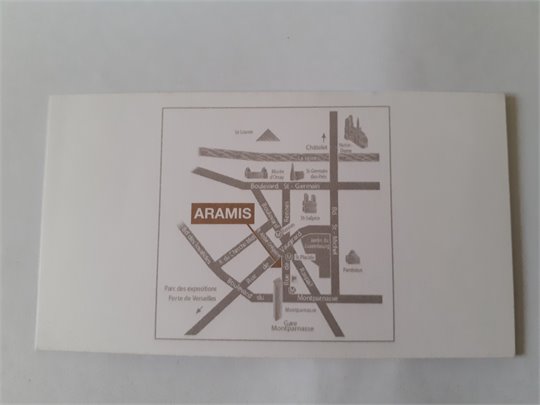 Hotel Aramis  (Carte de visite)