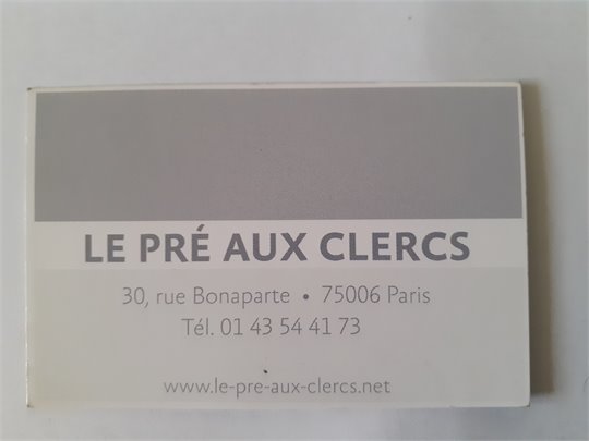 Le Pre aux Clercs (carte de visite)