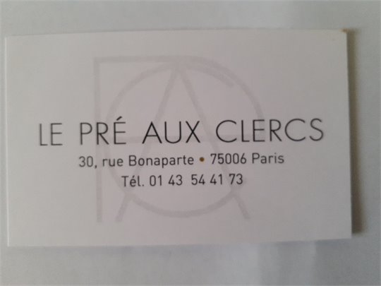 Le Pre aux Clercs (carte de visite)