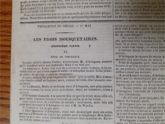 Le Siecle, Les Trois Mousquetaires IV partis