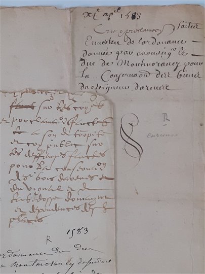 [Henri I Montmorency] Documents en son nom