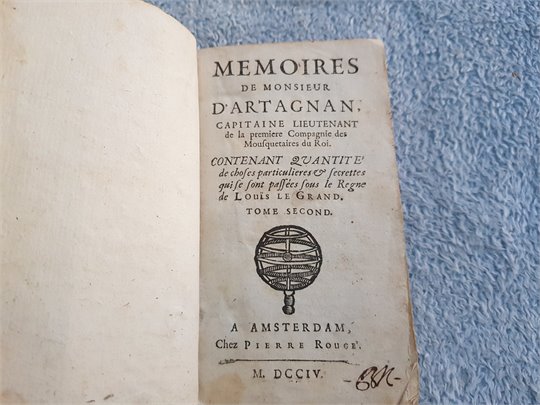MEMOIRES DE D'ARTAGNAN (1704, tt.2, 3)
