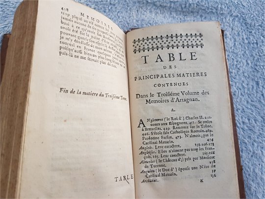 MEMOIRES DE D'ARTAGNAN (1704, tt.2, 3)