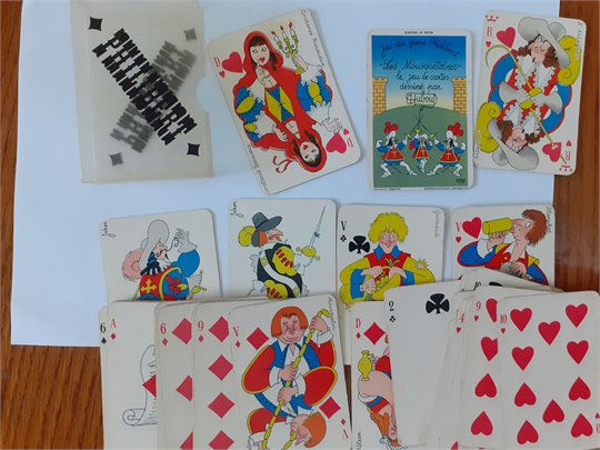 Jeux de cartes  (dessin de Dubout)