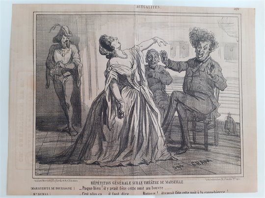 Caricature Repetition general ... (A.Dumas, Cham)