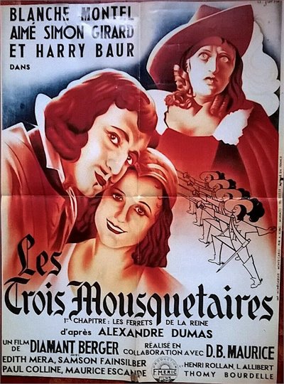 Affiche cinéma LES TROIS MOUSQUETAIRES (1932) (Montel, I chapitre)
