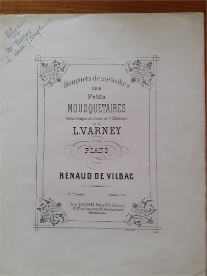 L.Varney  Bouquets de melodies les Petits Mousquetaires