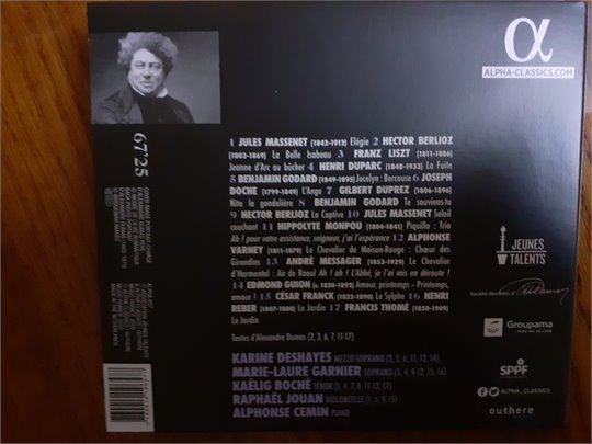 Alexandre Dumas et la musique (CD)