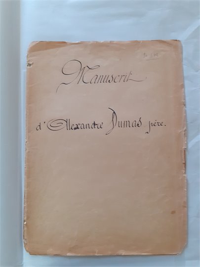 A.Dumas manuscript on The Three Musketeers   2