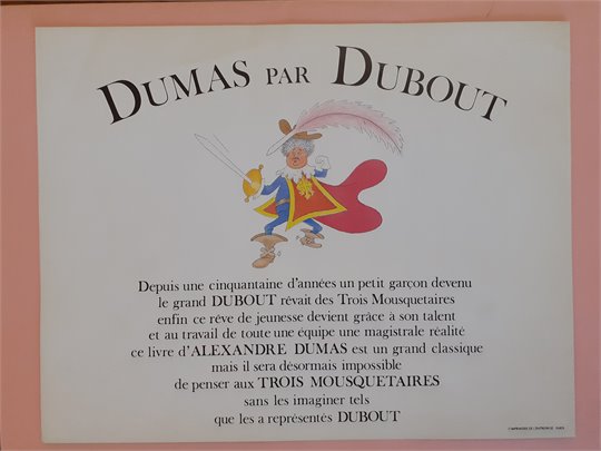 DUBOUT Albert  Deux prospectus des Trois Mousquetaires