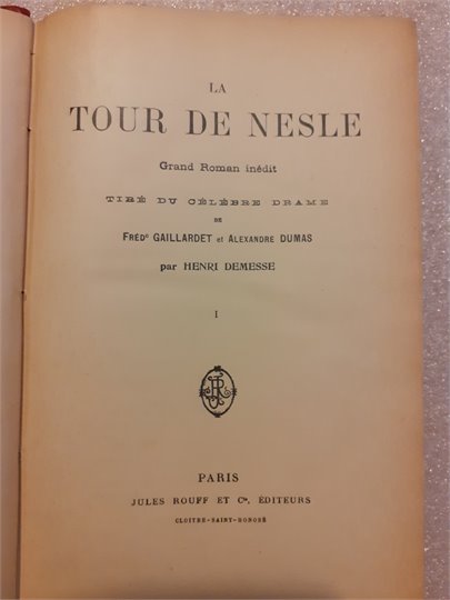 Henri Demesse La tour de Nesle 1 et 2    2
