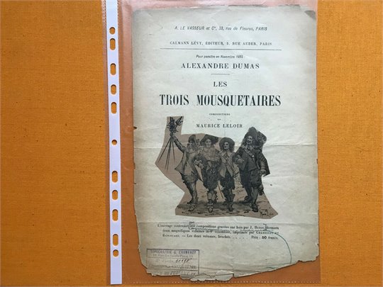 A.Dumas Les Trois Mousquetaires (1894, corrections epreuves)   2