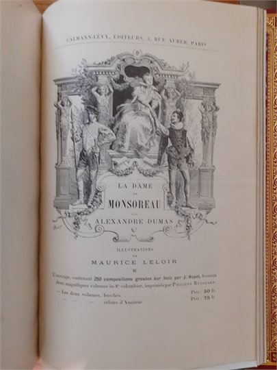 Dumas La Dame de Monsoreau N14+ 2 dessins (Bussy dans la rue, Gorenflot)+catalogue   2