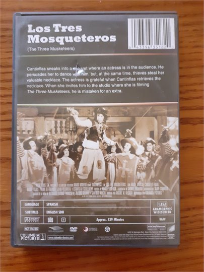 Los Tres Mosqueteros (DVD, Mario Moreno "Cantinflas", 1942)