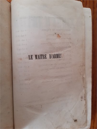 Dumas  Memoires d'un maitre d'arme (1840, t.1)