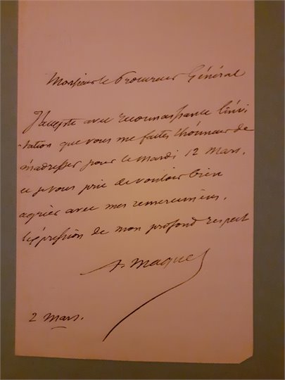 2 L.A.S. d’Auguste Maquet (a procureur general)