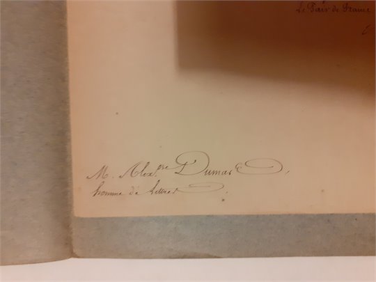 L. S. de Montalivet à Alexandre Dumas (18/9/1846)