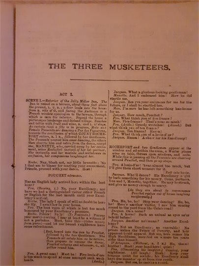 The Three Musketeers or, The Queen, The Cardinal, and The Adventurer