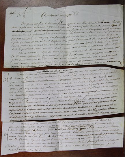 A.Dumas  Georges (Quatorze ans apres, manuscrit autographe)
