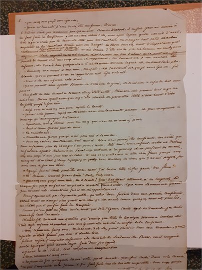 A.Dumas  manuscrit autograph a identifiter (Pascal, Blanche)