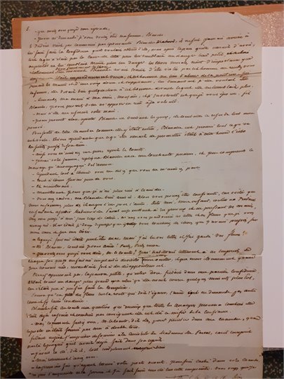 A.Dumas  manuscrit autograph a identifiter (Pascal, Blanche)