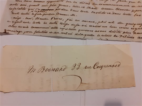 A.Dumas manuscrit autographe a identifiter (Pascal, Blanche)   2