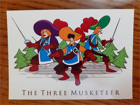 The Three Musketeers (Три мушкетера, открытка)