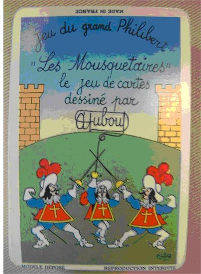 Dubout   Jeu de 54 cartes du Grand Philibert  Les Mousquetaires (jeune)