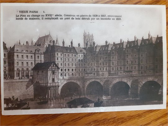 CPA  Vieux Paris.- Le Pont au change au XVII siecle