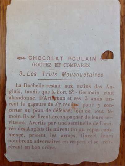 Les Trois Mousquetaires (Chocolat POULAIN)