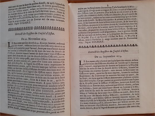 Recueil de Declarations (21/2/1673)