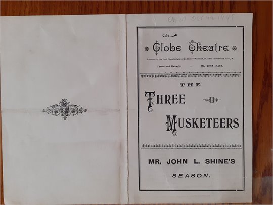 The Glob Theatre   The Three Musketeers