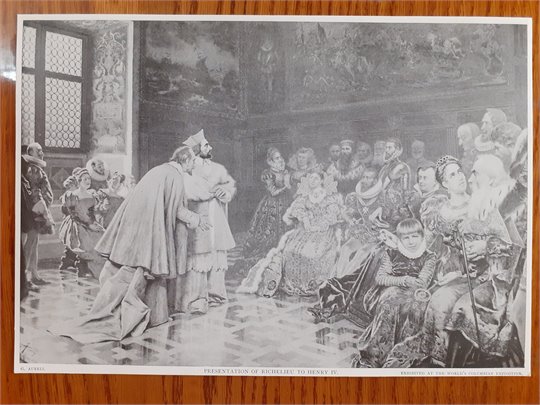 Presentation of Richelieu to Henry IV   (carton)