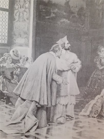 Presentation of Richelieu to Henry IV   (carton)