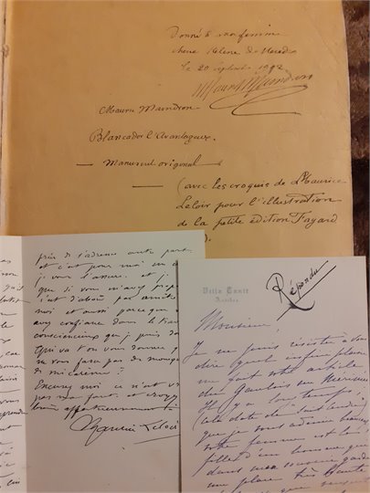 M.MAINDRON Blancador l’Avantageux. Manuscrit (+Leloir)   2