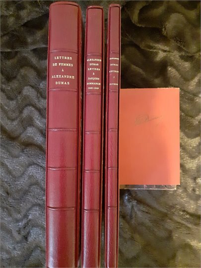 A.Dumas  Réunion de correspondances d'Alexandre Dumas et à lui adressées. c. 1830-c. 1841.  (3 tomes)