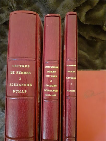 A.Dumas  Réunion de correspondances d'Alexandre Dumas et à lui adressées. c. 1830-c. 1841.  (3 tomes)