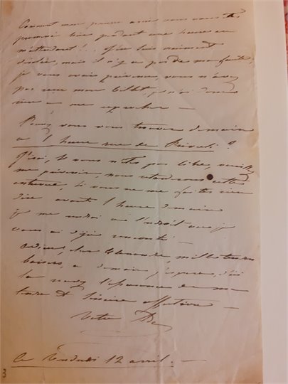 A.Dumas Réunion de correspondances d'Alexandre Dumas et à lui adressées. c. 1830-c. 1841. (3 tomes)   5