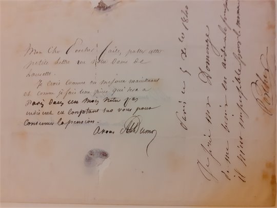 A.Dumas Réunion de correspondances d'Alexandre Dumas et à lui adressées. c. 1830-c. 1841. (3 tomes)   7