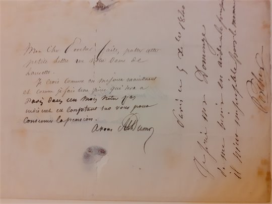 A.Dumas Réunion de correspondances d'Alexandre Dumas et à lui adressées. c. 1830-c. 1841. (3 tomes)   7