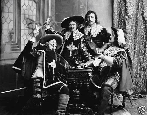 Photo: D'Artagnan & Three Musketeers Play Dumas 1909