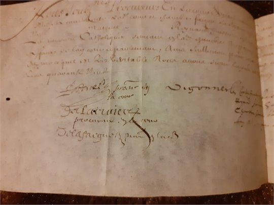 Aquitaine, Gironde  26 janvier 1649, PS